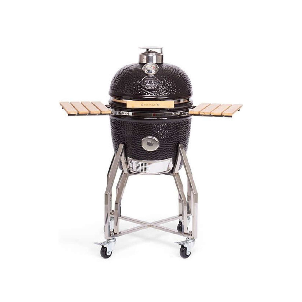 BBQ Kamado 16 Inch Medium met onderstel en Zijtafels Barbecues Yakiniku