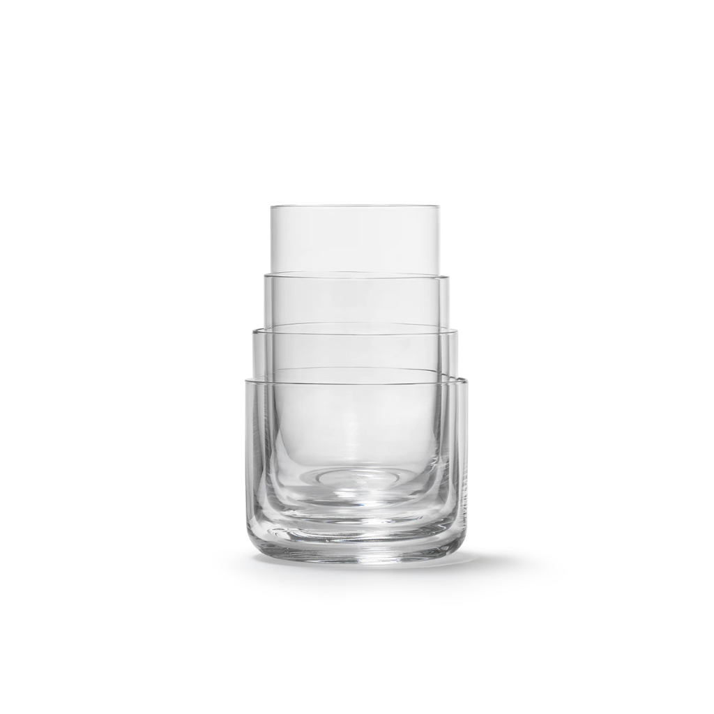 Aarke nesting glasses set van 4 Glazen & karaffen Aarke