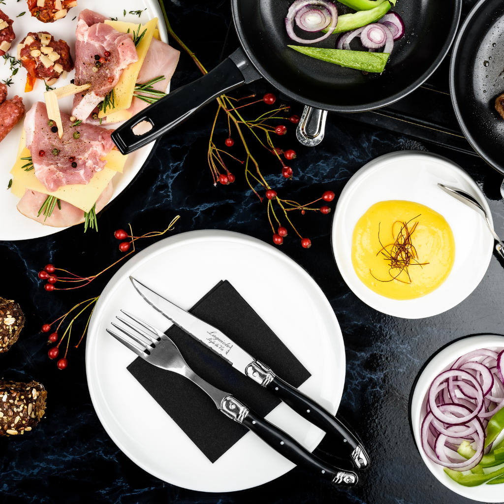 Premium Line Steakmessen Zwart Messen Laguiole
