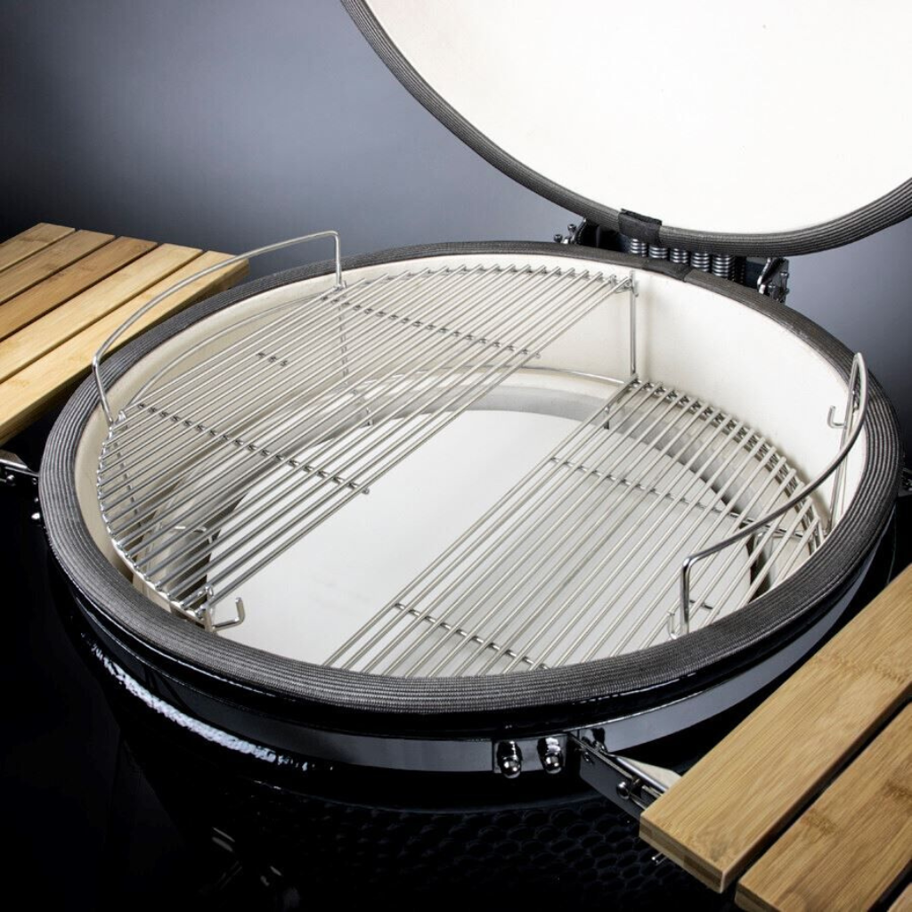 BBQ Kamado 24 Inch XXL Pro Set met Onderstel- Zijtafels en Hoes Barbecues Yakiniku