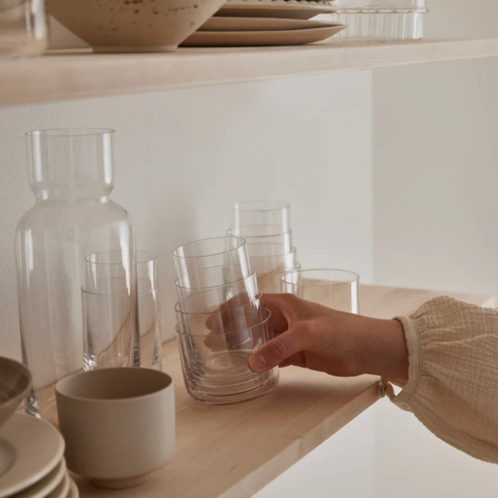 Aarke nesting glasses set van 4 Glazen & karaffen Aarke
