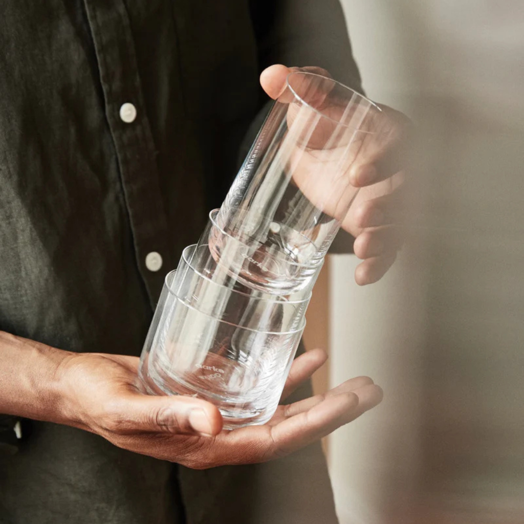 Aarke nesting glasses set van 4 Glazen & karaffen Aarke