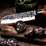 Forged Olive Santoku mes Messen Forged