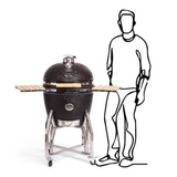 BBQ Kamado 22 inch XL met Onderstel en Zijtafels Barbecues Yakiniku