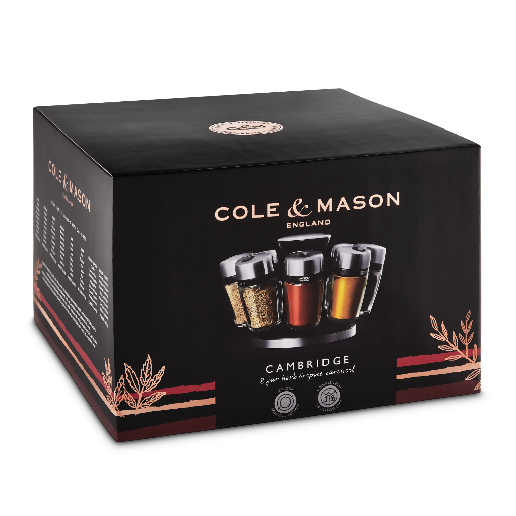 Cole & Mason Kruidencarrousel - 8 potjes Diversen Cole&Mason