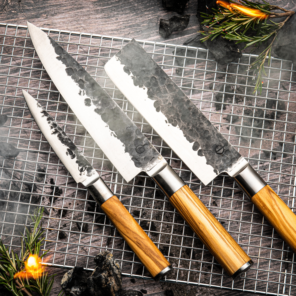 Forged Olive 3 delig messenset Messen Forged