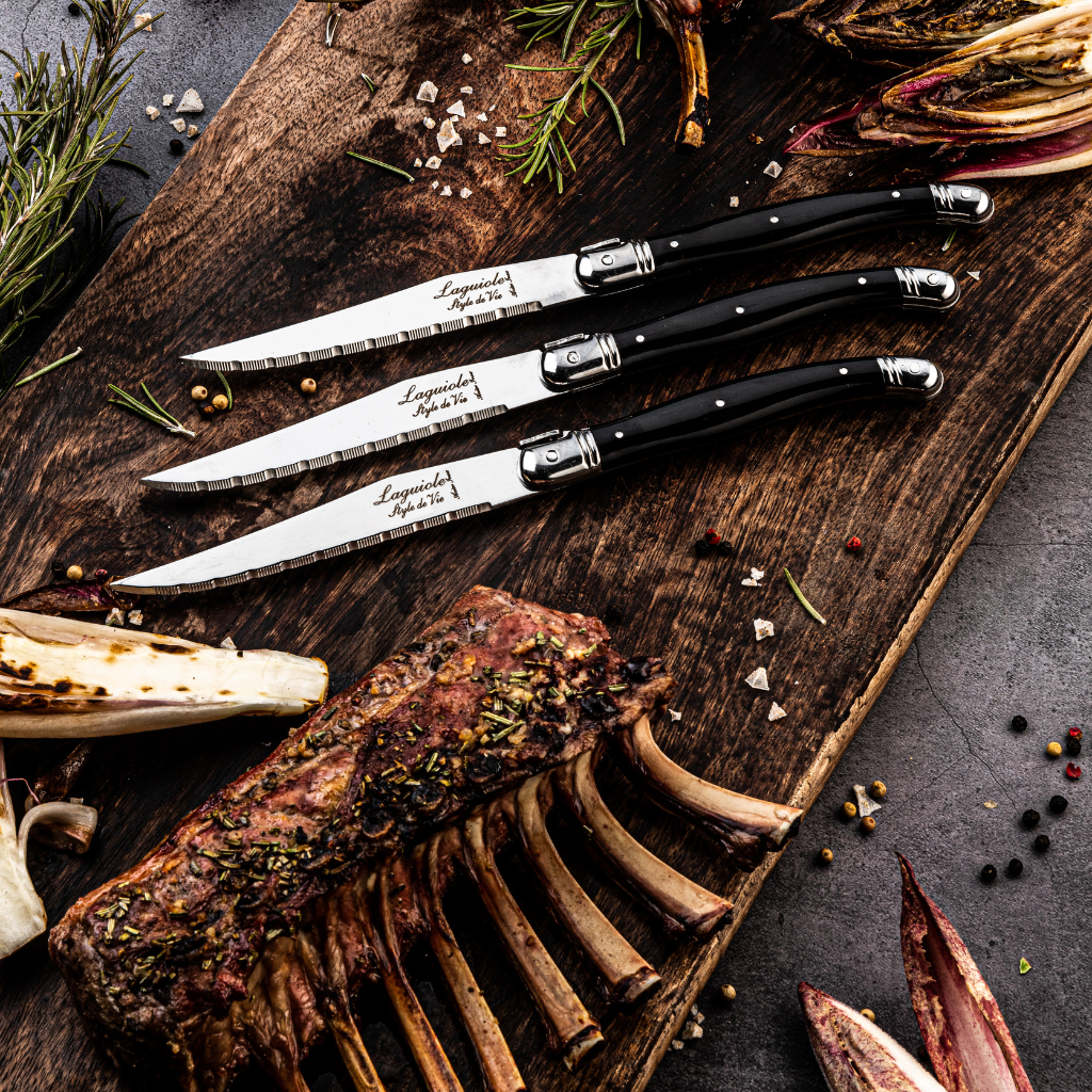 Premium Line Steakmessen Zwart Messen Laguiole