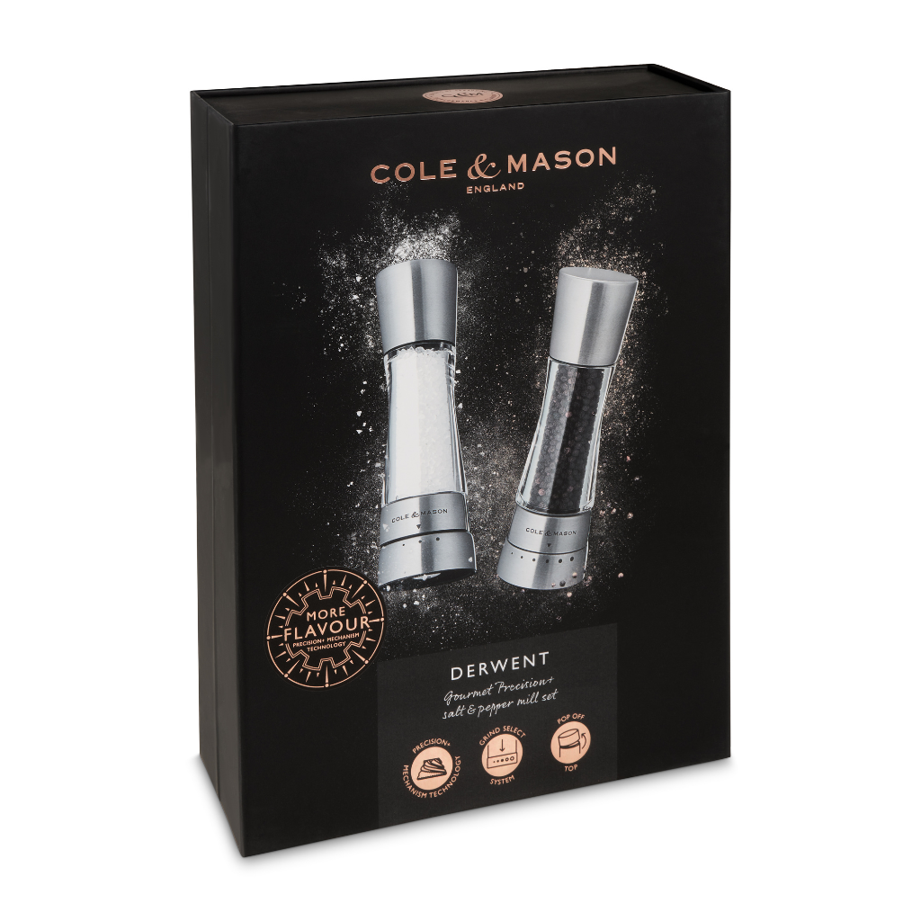Cole & Mason Derwent RVS Peper- en Zoutmolen Diversen Cole&Mason