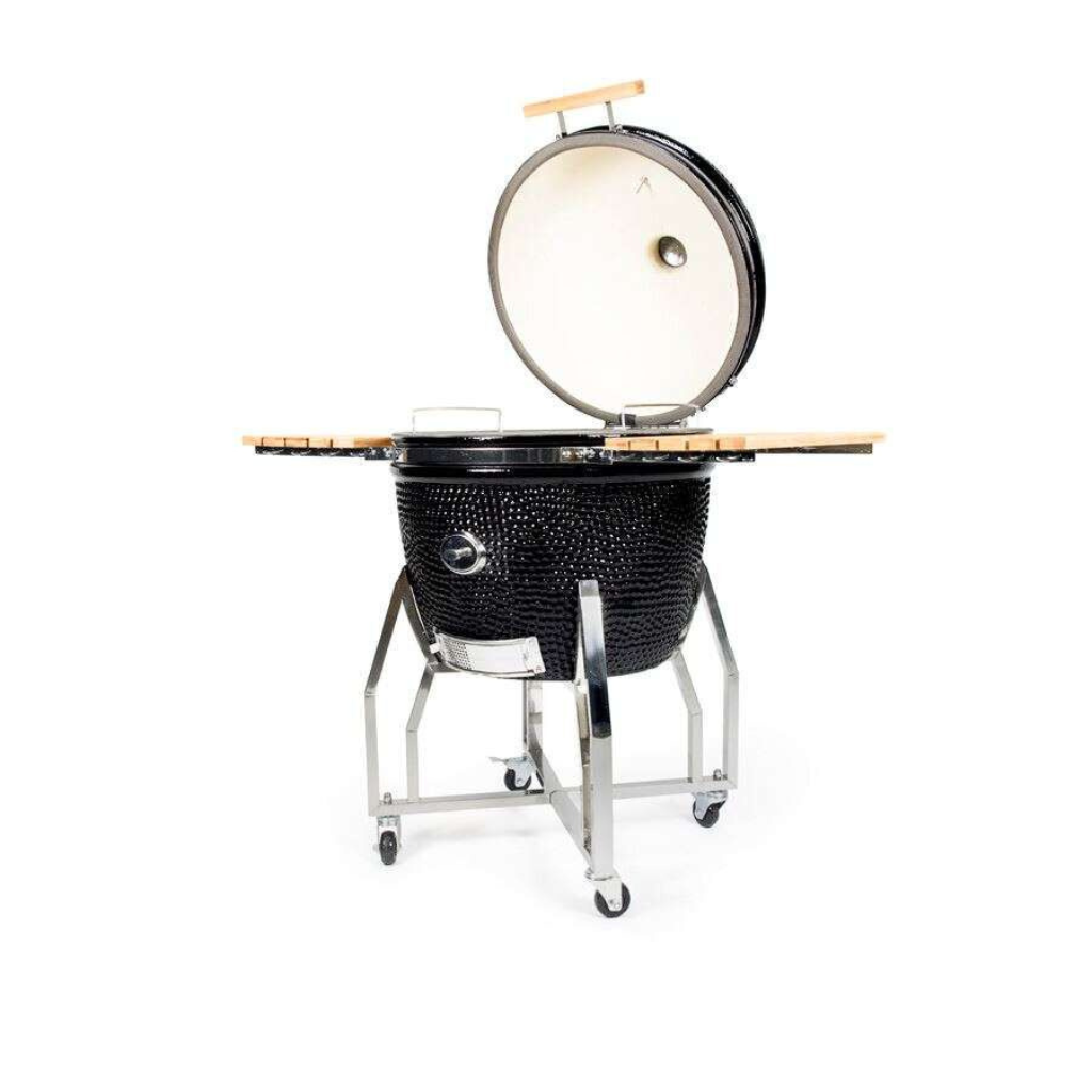 BBQ Kamado 24 Inch XXL Pro Set met Onderstel- Zijtafels en Hoes Barbecues Yakiniku