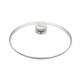 Glasdeksel met roestvrijstalen knop en rand 30 cm Diversen Demeyere