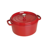 Staub Braadpan cocotte rond 28cm Pannen Staub Kers ø 28cm
