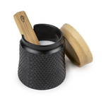 Peugeot BALI FONTE Zoutvaatje met lepel gietijzer zwarte 7 cm Peugeot