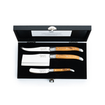 Laguiole Kaasmessen Olijfhout Luxury Line 3-delig Messen Laguiole