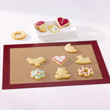 Bakeflon Patisseriemat silicone - 300x400mm - Rood/bruin Bakeflon