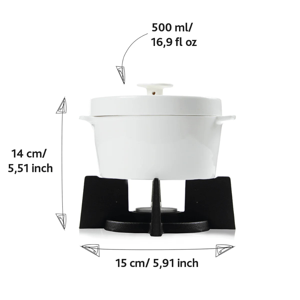 Boska Cheese Baker - Kaasfondue met onderstel Boska