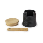 Peugeot BALI FONTE Zoutvaatje met lepel gietijzer zwarte 7 cm Peugeot