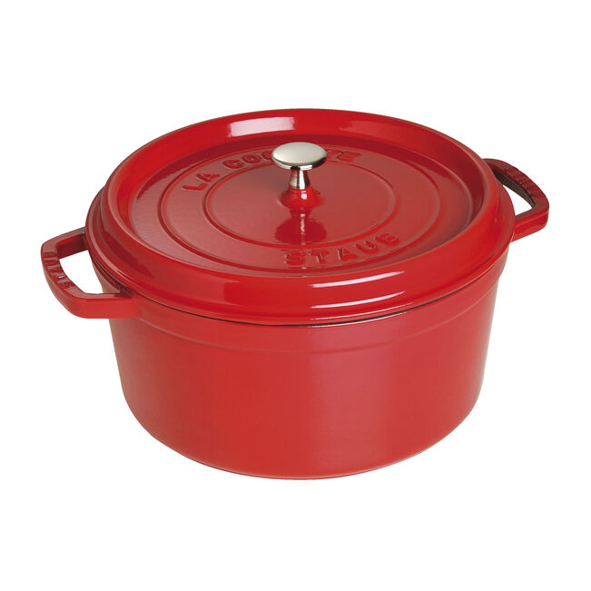 Staub Braadpan Cocotte rond 26cm Pannen Staub Kers ø 26cm