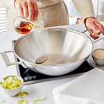 Demeyere Industry 5 wok met 2 grepen 30 cm Pannen Demeyere