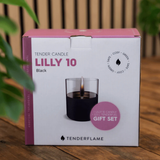 Tenderflame Lilly 10 Black + 0,5ltr Tenderfuel Tenderflame