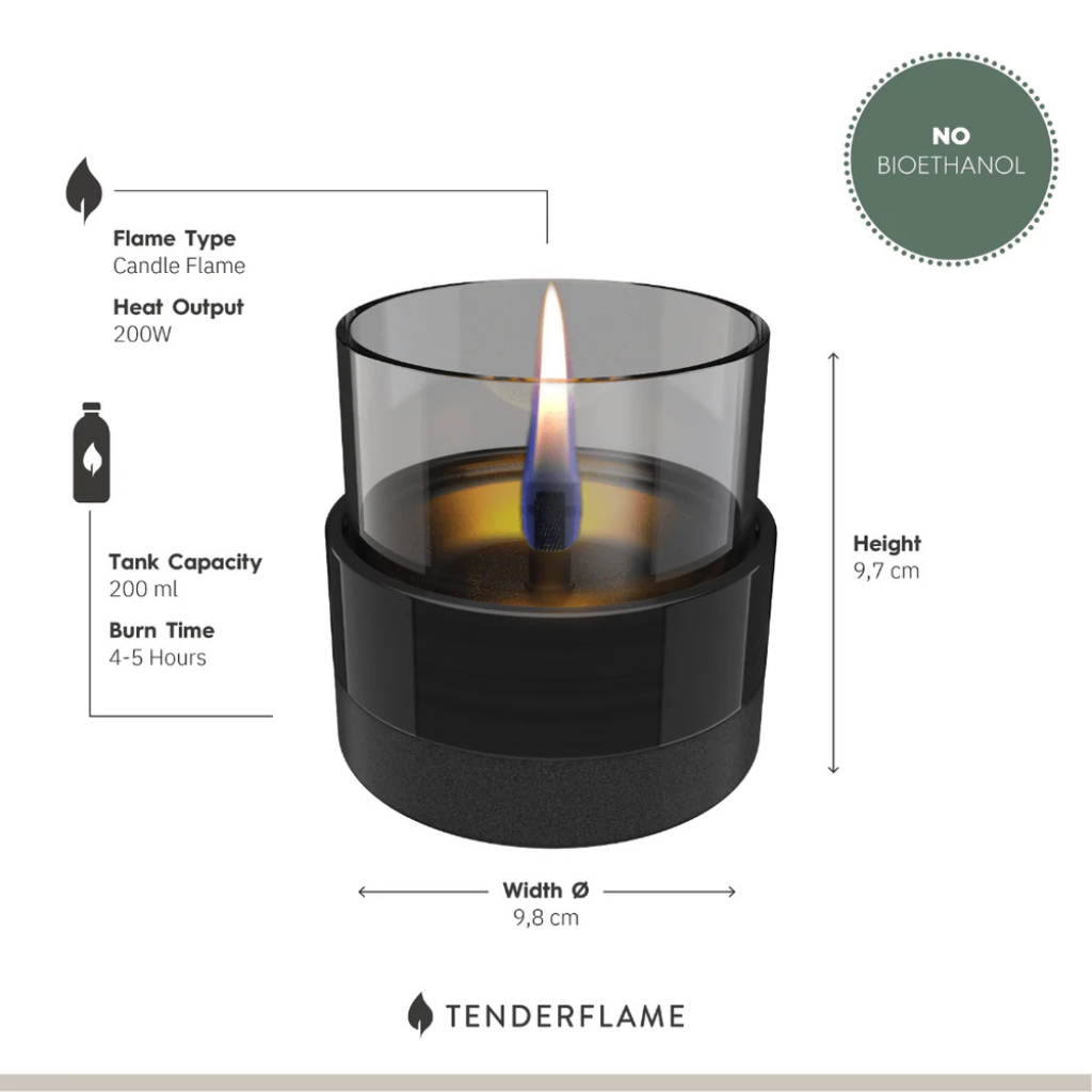 Tenderflame Rosie 10 Black Smoke Tenderflame