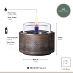 Tenderflame Lotus 10 Mocha Oak Tenderflame