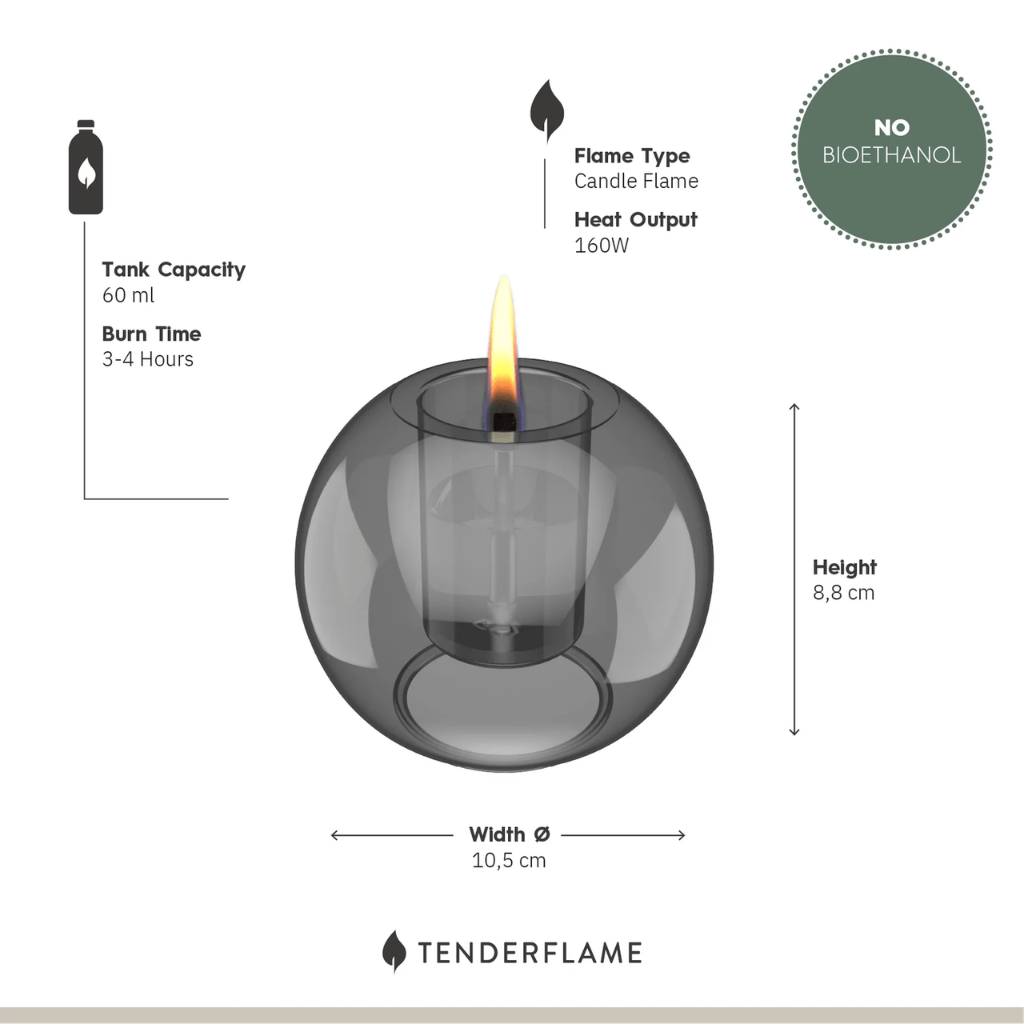 Tenderflame Globus 10 Amber Tenderflame