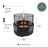 Tenderflame Rosie 14 Black Smoke Tenderflame