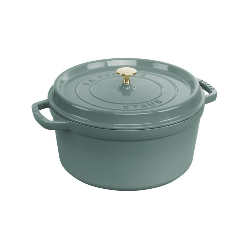 Staub Braadpan Cocotte rond 26cm Pannen Staub Eucalyptus ø 26cm