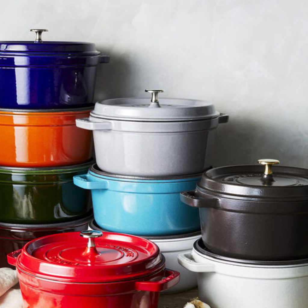 Braadpan cocotte rond 28cm Pannen Staub