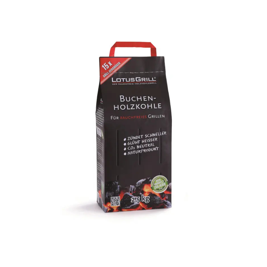 LotusGrill Houtskool Beuken zak - 2.5 kg LotusGrill
