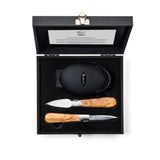 Oestermes Laguiole Style de Vie Luxury Line Olijfhout (3-Delig) Messen Laguiole