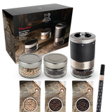Maestro Gift Box Including U'Select Pepper Mill in Graphite Grey, 3 Premium Peppers, 3 Interchangeable Glass Jars & Marker Pen Maestro Peugeot